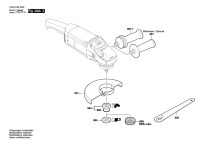 Bosch 3 603 C59 W00 Pws 20-230 Angle Grinder 230 V / Eu Spare Parts